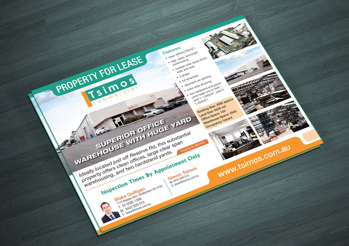 Flyer Design by Ramchander for Tsimos Commercial | Design #3828522