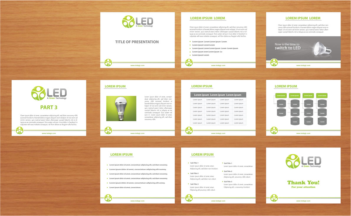 PowerPoint Design by Sbss for LEDAGT | Design #979260