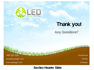 PowerPoint Design by Meaw for LEDAGT | Design: #982951