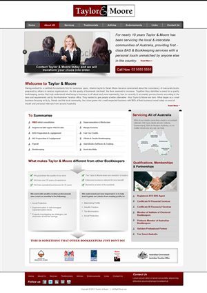 Australia-Wide Industry Leader Bookkeeping Business Website Design Required | Diseño Web por Sbss