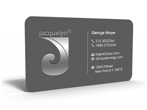 Business Card Design by Hardcore Design for jacquelyn wigs | Design: #3782025