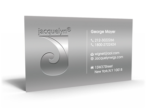 Business Card Design by Hardcore Design for jacquelyn wigs | Design: #3812848