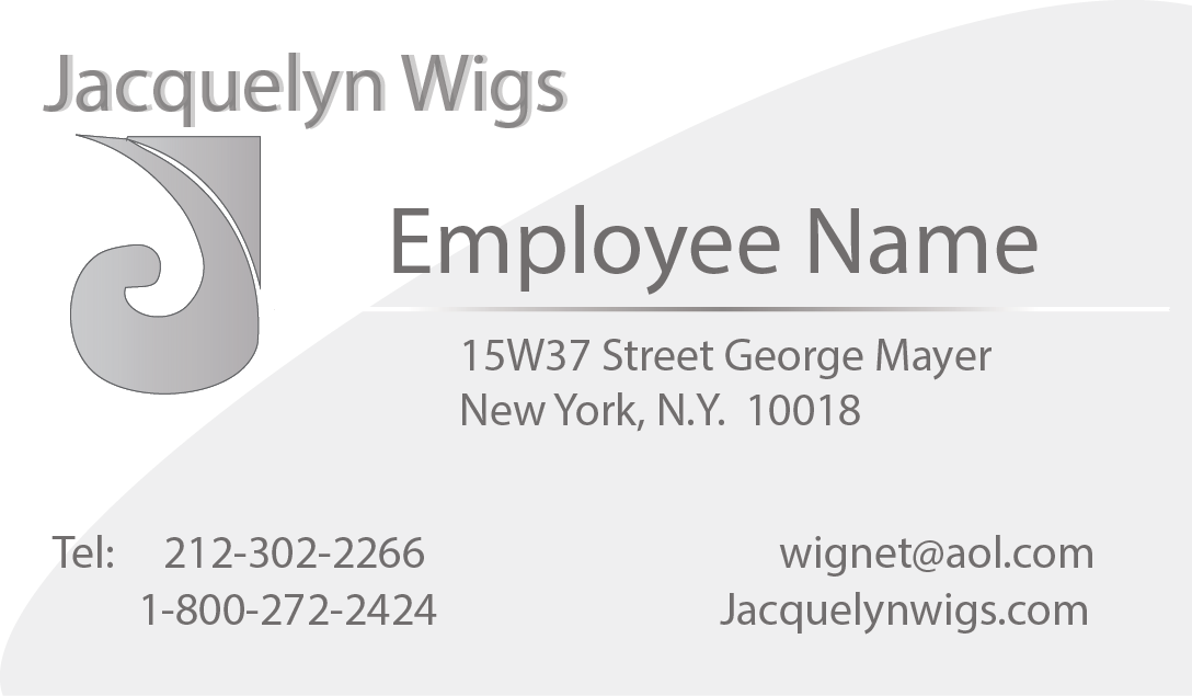 Diseño de Tarjeta de Presentación por Graphic Design - NM para jacquelyn wigs | Diseño #3730298