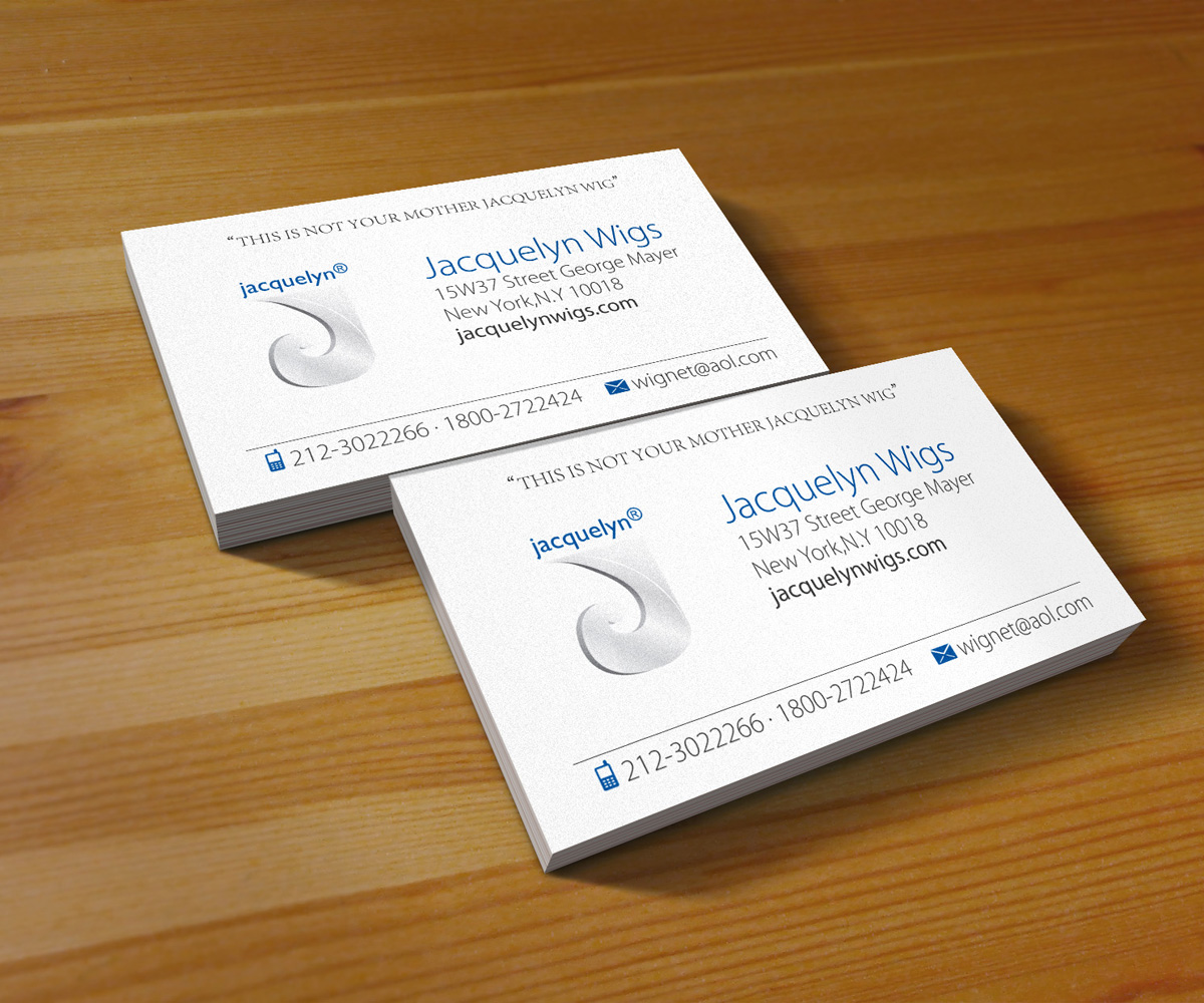 Design de Carte de Visite par dobleve pour jacquelyn wigs | Design #3737053