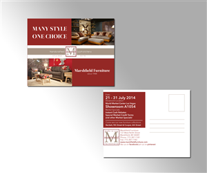 Postkarten-Design von mcoco für Marshfield Furniture | Design: #3772279