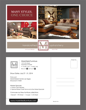Postkarten-Design von rkailas für Marshfield Furniture | Design #3784741