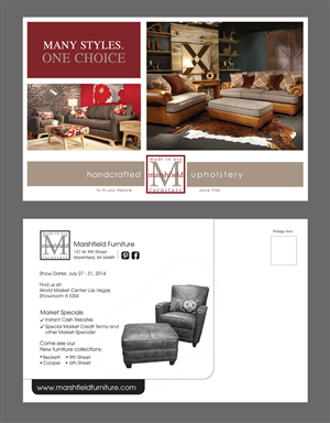 Postkarten-Design von rkailas für Marshfield Furniture | Design: #3784744