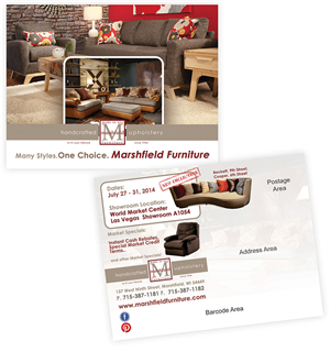 Postkarten-Design von creationz2011 für Marshfield Furniture | Design #3787344