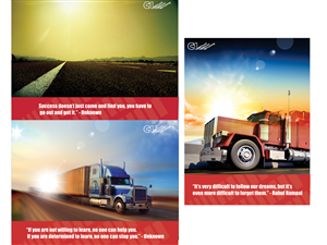 Motivational Poster Series for Students at Truck Driving School | Poster Design by Jenn Smith