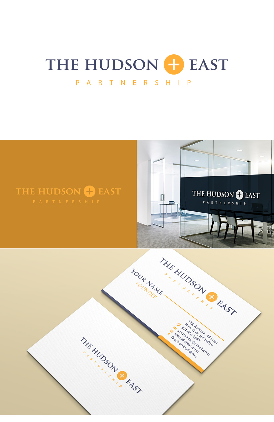 Business Card Design by JAKUART for The Hudson + East Partnership | Design #3744428