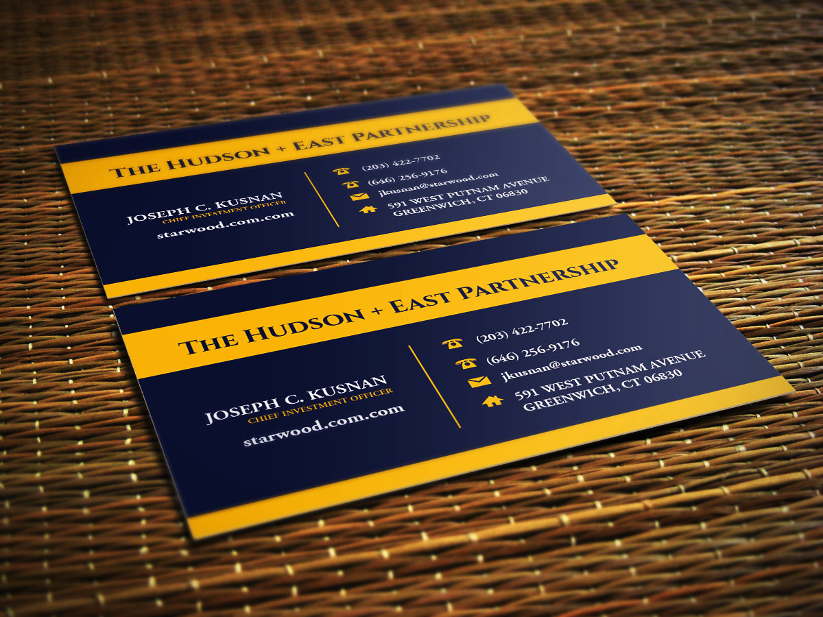 Business Card Design by Leandro Rossini for The Hudson + East Partnership | Design #3737120