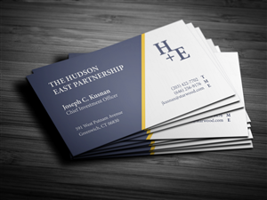 Business Card Design by HYPdesign for The Hudson + East Partnership | Design: #3747086