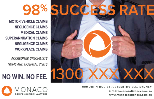 Advertisement Design by Z_AsInZebra for Monaco Solicitors | Design #3773253