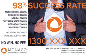 Advertisement Design by Z_AsInZebra for Monaco Solicitors | Design: #3773253