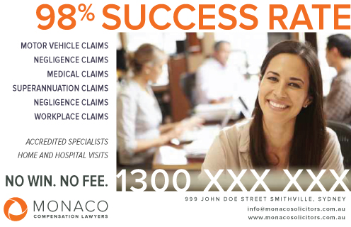 Advertisement Design by Z_AsInZebra for Monaco Solicitors | Design #3794324