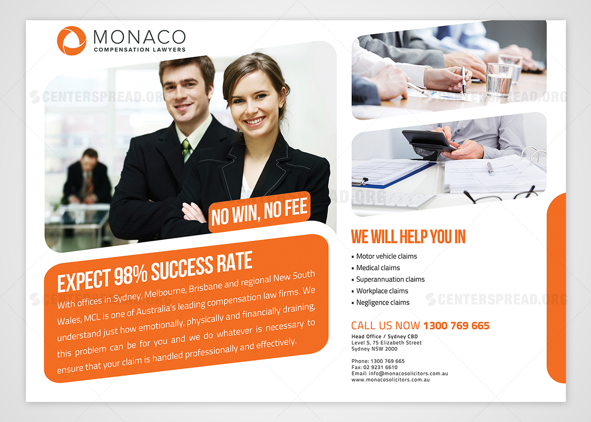Advertisement Design by CENTERSPREAD for Monaco Solicitors | Design #3910102