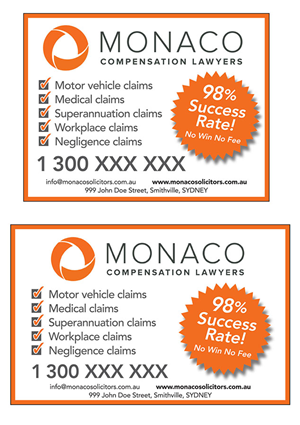Advertisement Design by Dunamis for Monaco Solicitors | Design: #3737917