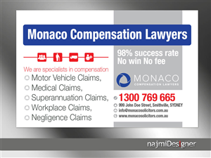 Advertisement Design by  Najmi for Monaco Solicitors | Design: #3766500