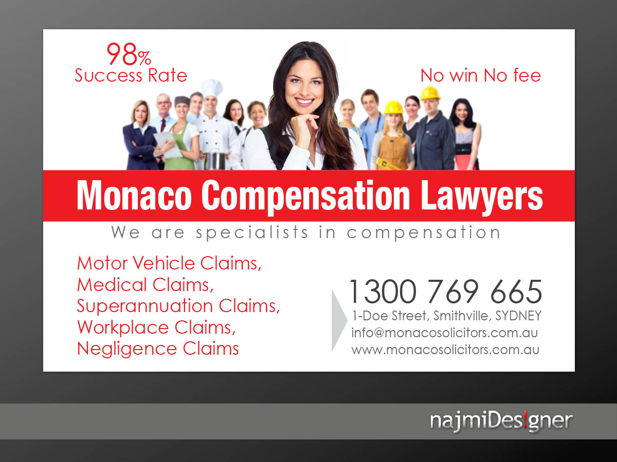 Advertisement Design by  Najmi for Monaco Solicitors | Design #3766991