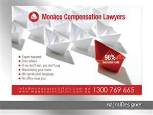 Advertisement Design by  Najmi for Monaco Solicitors | Design: #3889725