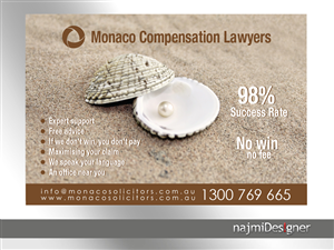 Advertisement Design by  Najmi for Monaco Solicitors | Design: #3889738
