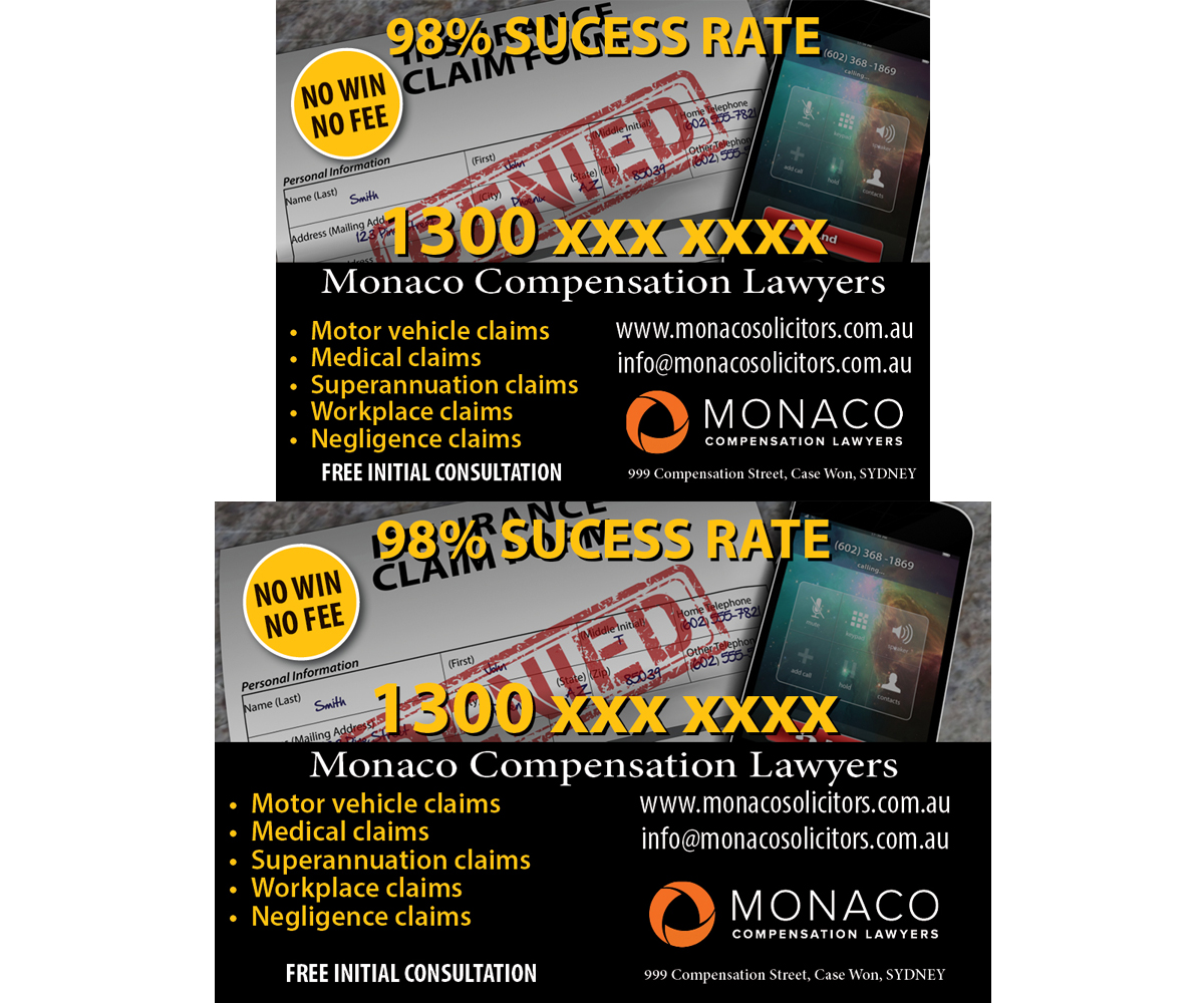 Werbe-Design von Kings Bishop Design für Monaco Solicitors | Design #3821121