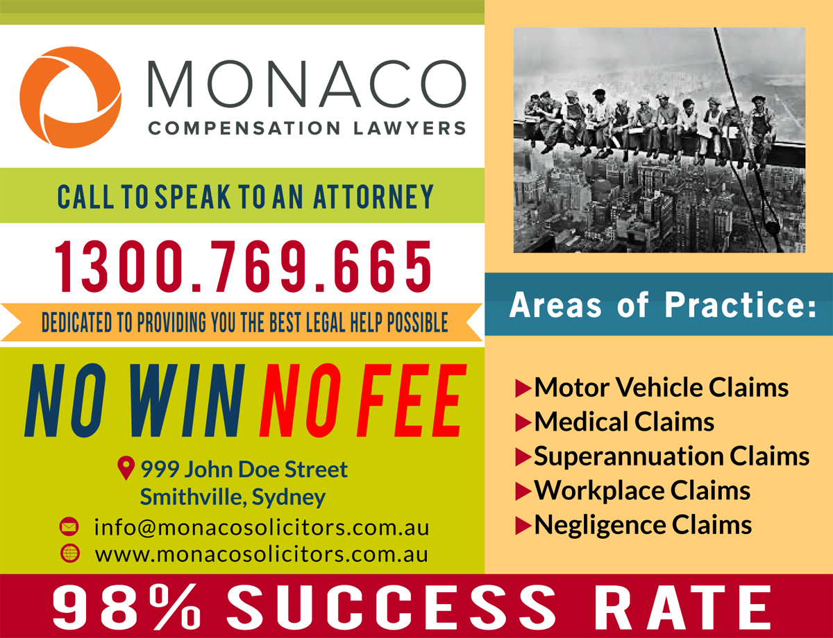Advertisement Design by Venus L. Penaflor for Monaco Solicitors | Design #3740658