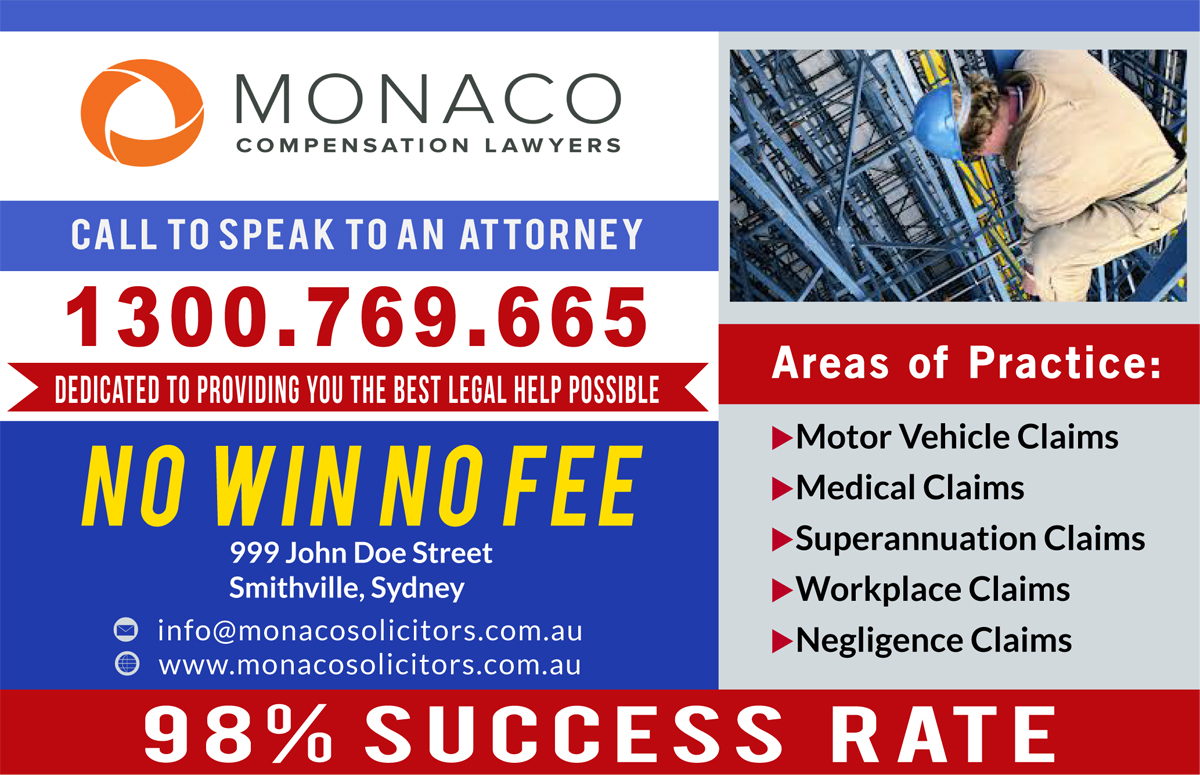 Advertisement Design by Venus L. Penaflor for Monaco Solicitors | Design #3766196