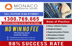Advertisement Design by Venus L. Penaflor for Monaco Solicitors | Design: #3766196