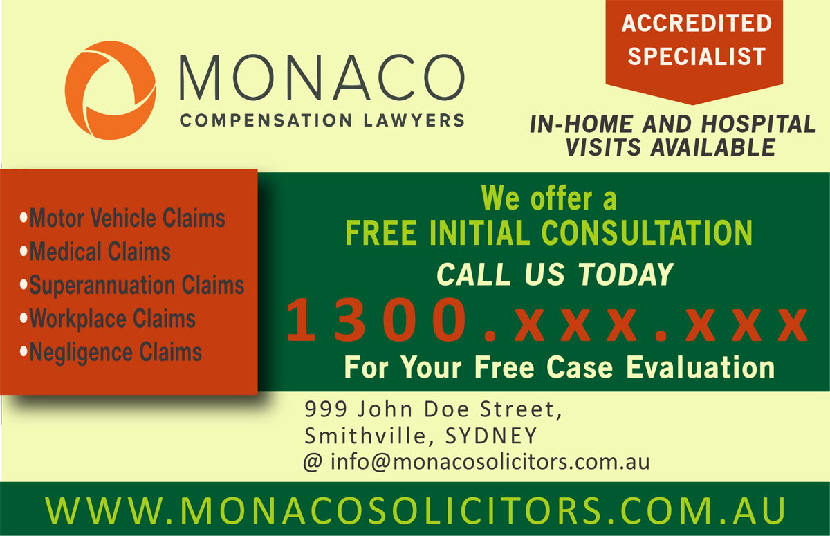 Advertisement Design by Venus L. Penaflor for Monaco Solicitors | Design #3852192