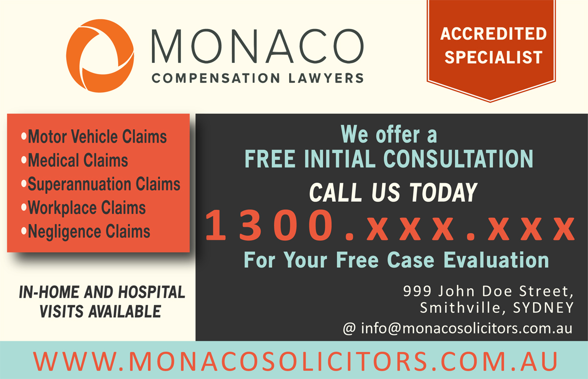 Advertisement Design by Venus L. Penaflor for Monaco Solicitors | Design #3854105