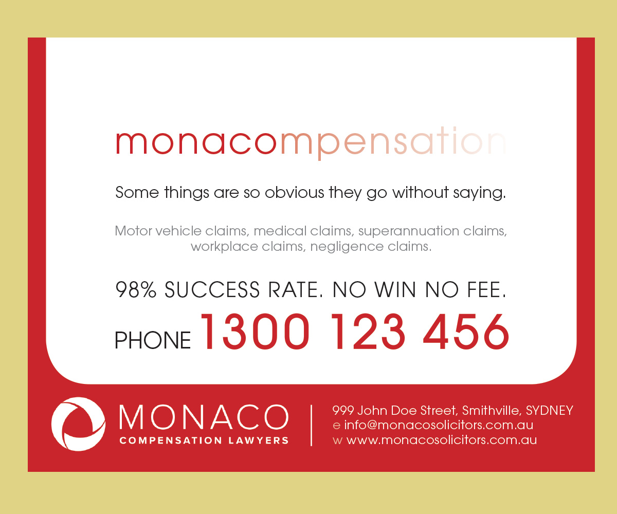 Diseño Publicitario por Prografix para Monaco Solicitors | Diseño #3800886