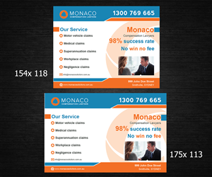 Advertisement Design by Dreamdesign007 for Monaco Solicitors | Design: #3751164