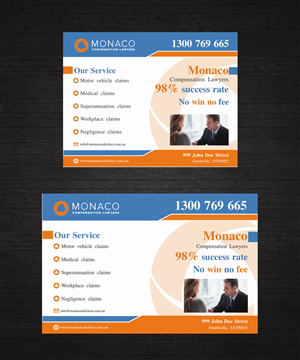 Advertisement Design by Dreamdesign007 for Monaco Solicitors | Design: #3758884