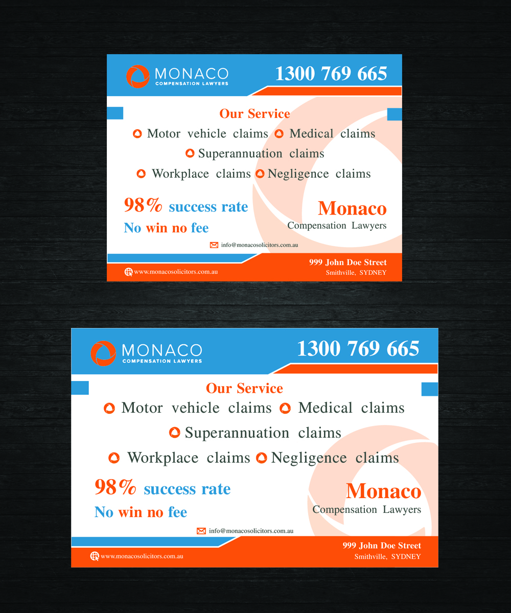 Advertisement Design by Dreamdesign007 for Monaco Solicitors | Design #3758895