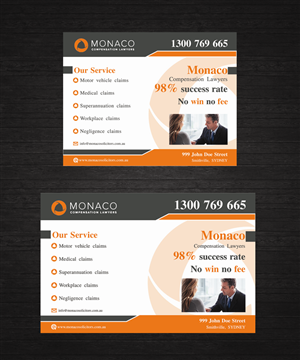 Advertisement Design by Dreamdesign007 for Monaco Solicitors | Design: #3758902