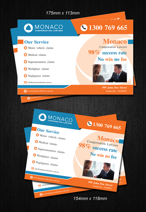 Advertisement Design by Dreamdesign007 for Monaco Solicitors | Design: #3863643