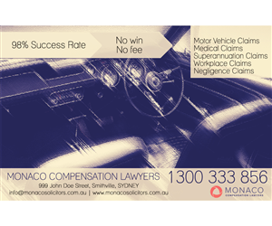 Advertisement Design by s3ilver for Monaco Solicitors | Design: #3937596
