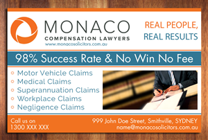 Advertisement Design by Sbss for Monaco Solicitors | Design: #3734171