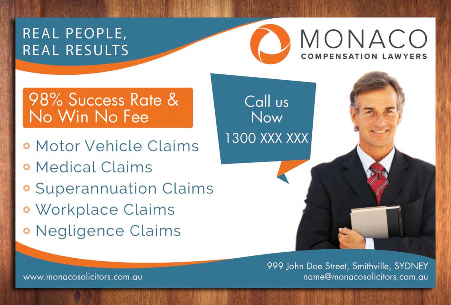 Advertisement Design by Sbss for Monaco Solicitors | Design #3734192