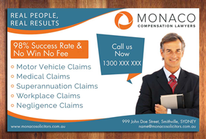 Advertisement Design by Sbss for Monaco Solicitors | Design: #3734192