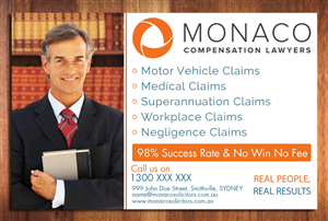 Advertisement Design by Sbss for Monaco Solicitors | Design: #3734196
