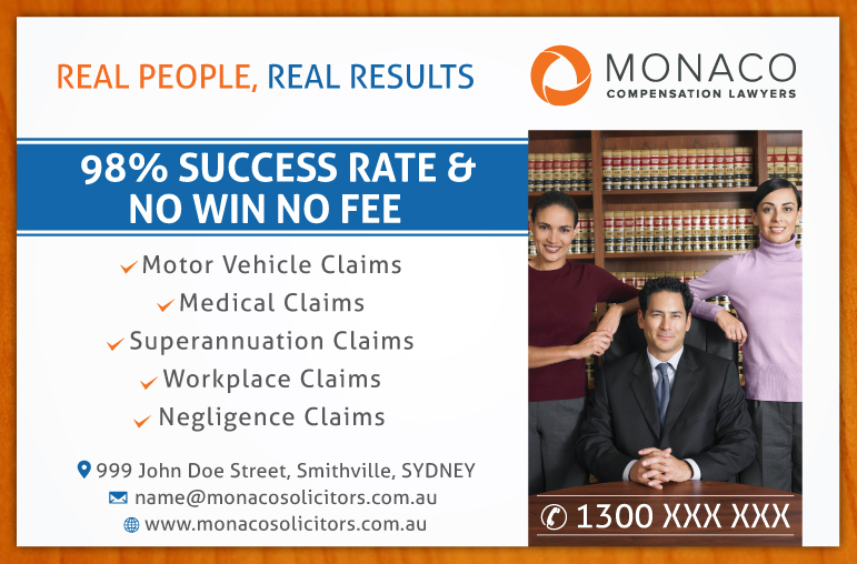 Advertisement Design by Sbss for Monaco Solicitors | Design #3746363