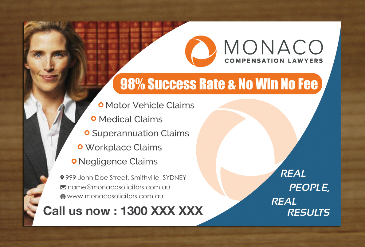 Advertisement Design by Sbss for Monaco Solicitors | Design #3759082