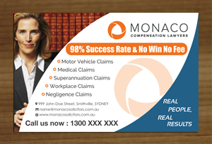 Advertisement Design by Sbss for Monaco Solicitors | Design: #3759082