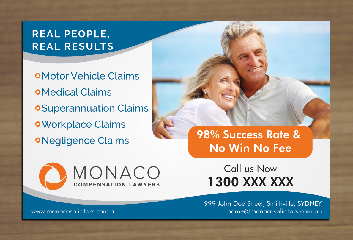 Advertisement Design by Sbss for Monaco Solicitors | Design #3777651