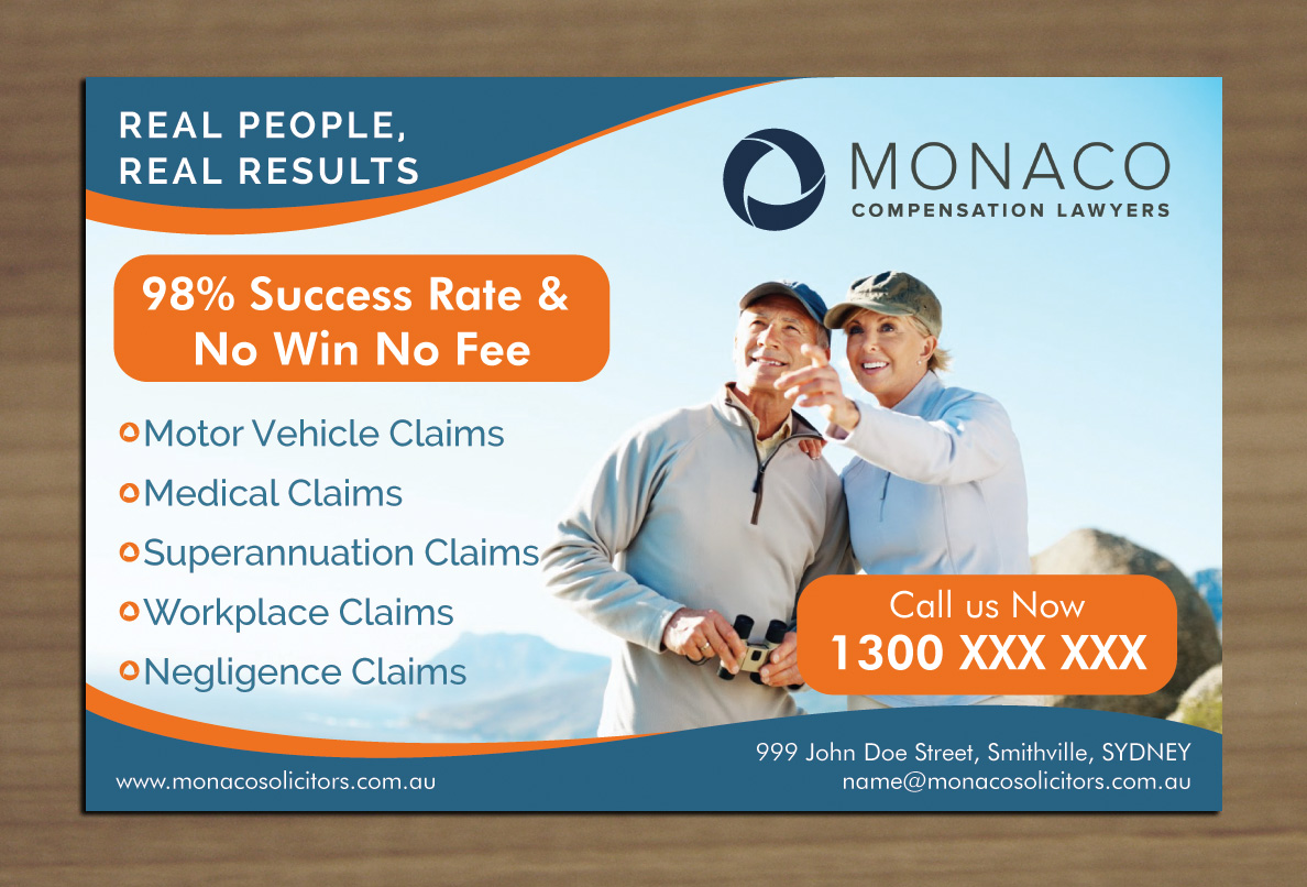 Advertisement Design by Sbss for Monaco Solicitors | Design #3777653