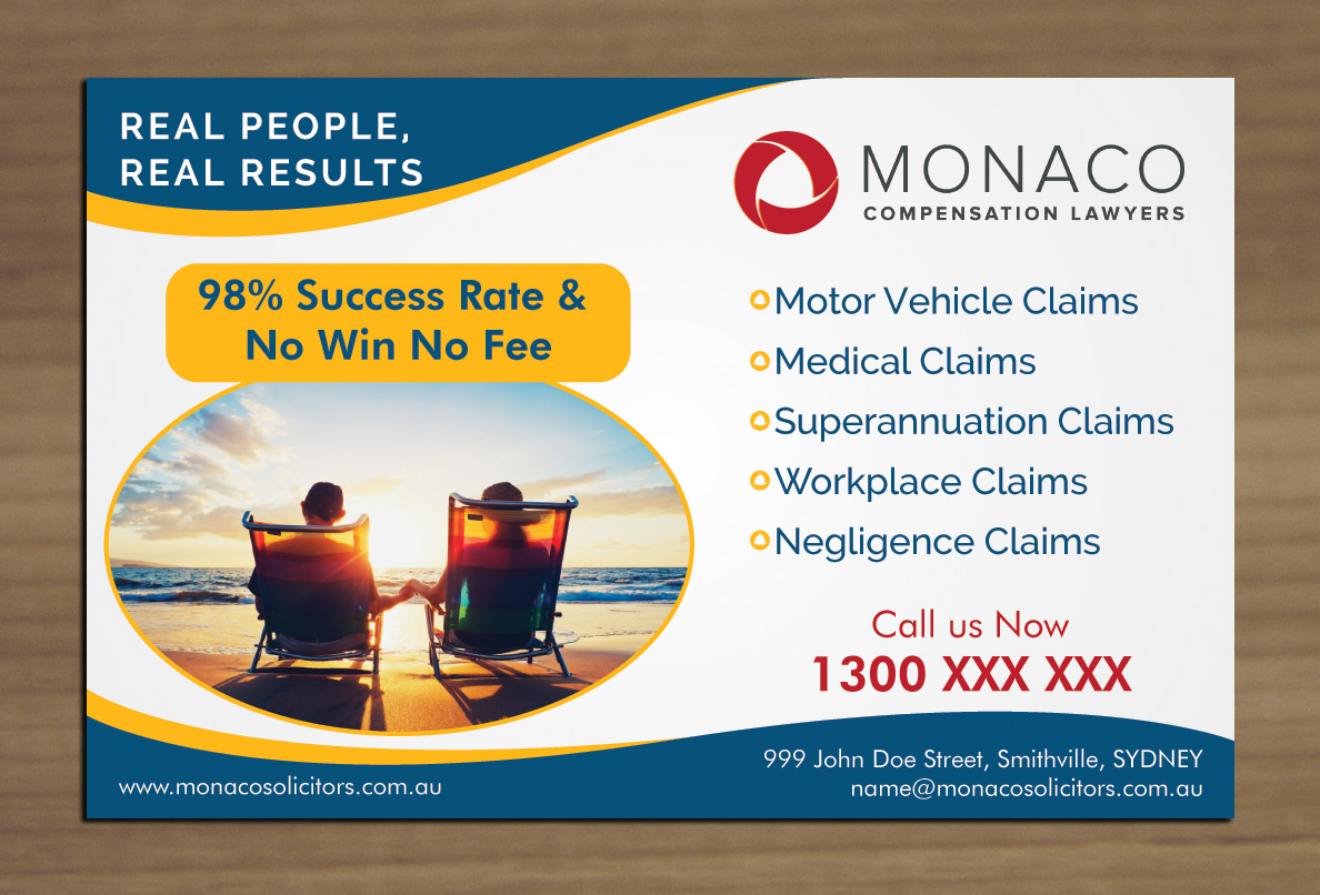Advertisement Design by Sbss for Monaco Solicitors | Design #3777660