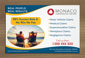 Advertisement Design by Sbss for Monaco Solicitors | Design: #3777660