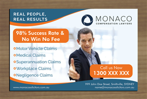Advertisement Design by Sbss for Monaco Solicitors | Design: #3786727